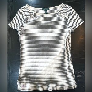 Lauren Ralph Lauren Sailor Striped Baby Tee Size XS